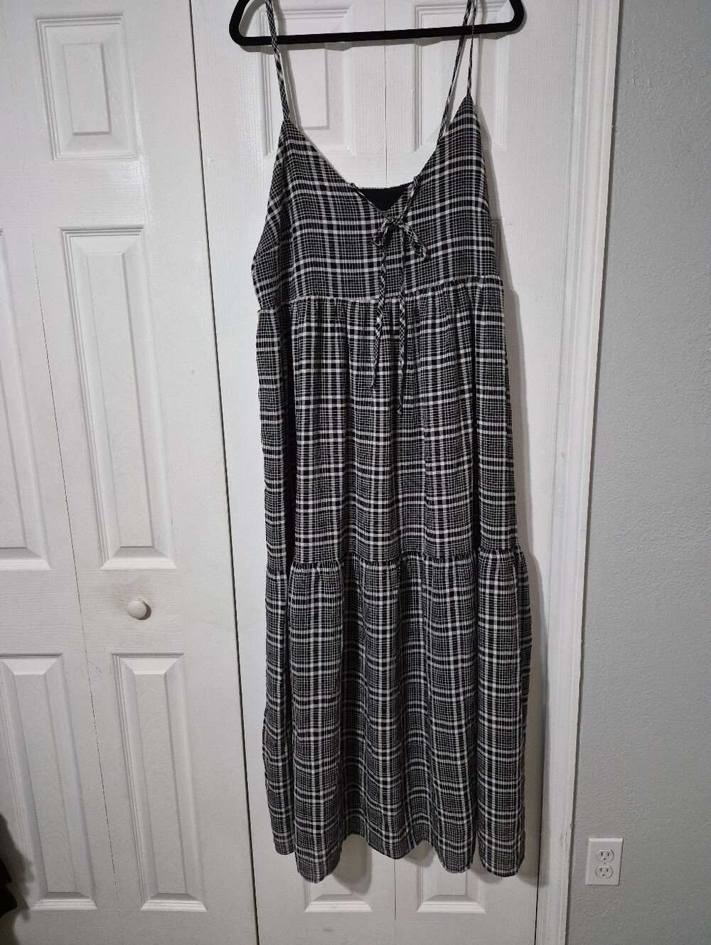 Y2K / Grunge Plaid Maxi Dress